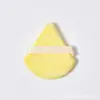 (apretado) borla de terciopelo cristal, borla de terciopelo, borla de polvos triangular pequeña, polvos secos, borla de algodón para polvos húmedos y secos.