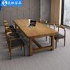 Tianzong Moderno Simple Escritorio de Madera Maciza Personalizado Escritorio de Madera Maciza para Biblioteca Mesa de Conferencias Comercial Mesa Larga Personalizada