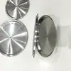 Tampas de Panela de Aço Inoxidável Disponíveis em Várias Cores, Espessadas e Adequadas para Frigideiras, Panelas de Sopa e Vaporizadores, com Múltiplos Tamanhos e Compatibilidade Universal como Acessórios de Panela