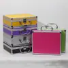 Suministro personalizado de fábrica color aleación de aluminio caja de herramientas portátil maleta de exhibición de productos caja de herramientas de jardinería lote