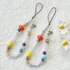 Nueva cadena para teléfono móvil de cuentas personalizada con cuentas grandes multicolor pulsera de cordón para mujer etiqueta colgante transfronteriza