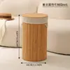 Cesta para Ropa Sucia, Cesta de Lavandería Grande Tejida de Bambú, Cesta de Almacenamiento para Ropa y Juguetes, Contenedor de Almacenamiento con Tapa, Cesta de Almacenamiento Plegable