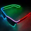 Óculos Luminosos Festa Bar Show Adereços Fluorescentes LED Pisca Viseiras Barraca de Rua Forma de Brinquedo para Torcer