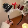 Acessório de Cabeça de Natal Alce Laço Faixa de Cabelo Feminina Criativa Engraçada Grampo de Cabelo Faixa de Cabelo de Galho de Alce Faixa de Cabelo para Fantasia de Festa Cabelo