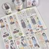 Daburucute Paquete Lindo Original JK Diario Japonés Jk Mano Cuenta Collage Material de Corte Rollo de Pegatinas