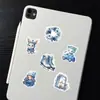 64 Pegatinas de Invierno Azules, Manualidades Atmosféricas DIY, Decoración para Ipad, Teléfono Móvil y Computadora Pegatinas Impermeables Transfronterizo