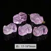 Cuentas Sueltas de Amatista Lavanda Natural en Forma de Corazón, Cuentas Espaciadoras de Corazón Transparente Color Melocotón Morado Claro, Accesorios para Manualidades con Cuentas Hechos a Mano, Venta al por Mayor desde el Fabricante