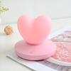 Luz de Noturna Cartoon Coração Tátil Presente Criativo para Meninas Lâmpada de Silicone Tátil Romântica Lâmpada Decorativa de Mesa USB
