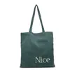 Bolso bandolera casual con estampado de letras estilo coreano para mujer, nueva colección otoño 2026, gran capacidad, ligero y plegable