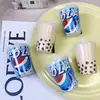 Bebida Divertida, Linda y Graciosa de Té de Leche, Flequillo de Botella de Cola, Pasadores Creativos para Niños, Accesorios para el Cabello de Pato al por Mayor
