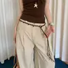 Cuerda de cintura con borla de cuentas hecha a mano estilo bohemio para mujer, cadena de cintura de nicho para combinar con jeans, cinturón de cintura