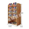 Caja de Almacenamiento con Portalápices de Madera, Gran Capacidad, Portalápices Nórdico Creativo y Elegante con Múltiples Compartimentos, Estante de Almacenamiento para Escritorio de Oficina