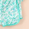 Novo Maiô Infantil Dividido com Zíper Transfronteiriço da Amazon para Mulheres, Maiô de Praia e Fonte Termal Estampado Fofo para Crianças de Tamanho Médio e Grande