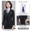 Negócios Preto Novo Vestido Formal Terno Feminino Temperamento Roupa de Trabalho Outono e Inverno Vendas Imobiliárias Roupa de Negócios Masculina e Feminina para o Trabalho