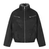 Yidao Vintage 2026 Invierno Nuevo Estilo Americano Parche Curvado Silueta Cleanfit Corto Cálido Abrigo de Algodón