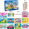 Pintura con Arena Entrenamiento de Concentración para Niños de 3 a 6 Años, Set Artesanal Intelectual, Arena de Colores Juguetes para Colorear Paw Patrol
