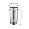 Estándar Nacional Acero Inoxidable 304 Alambre Exterior Doble Extremo Accesorios para Unión de Tubería de Agua Accesorios para Tubería de Doble Prensado Unión Recta de Rosca Exterior
