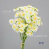 Tela de Seda Fresca y Sencilla Nuevas Flores Artificiales de Manzanilla Atadas a Mano, Flores Falsas, Ramo para Accesorios de Sesión de Fotos, Flores Decorativas