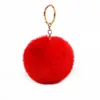 Pingente pompom de imitação de pelo de coelho multicolorido para bolsa de presente DIY chaveiro bolsa joia pingente acessórios joias atacado