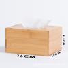 Caja de Pañuelos de Celebridad de Internet con Logotipo Personalizado Impreso Caja de Pañuelos de Bambú con Grabado Caja de Pañuelos para Restaurantes Comerciales y Hoteles