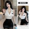 Misterio Nocturno Sexy Secretaria Ropa Interior Sexy Uniforme de Citas para Mujeres Tentación Pasión Camisa Conjunto de Pijama Gratis 8308