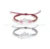 Pulsera tejida a mano de plata de ley 999 valiente para hombres y mujeres este año tendencia nacional cuerda de mano regalo ventas directas de fábrica