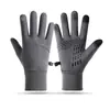 Luvas de Inverno Masculinas para Exterior com Forro de Lã Quente, Tela Sensível ao Toque, Antiderrapantes, para Ciclismo, Escalada, Esqui, Impermeáveis, Corta-vento, Luvas Esportivas