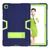 Adequado para Samsung Tab A7 2020 T500 capa de tablet de silicone à prova de choque de cor contrastante suporte de PC T505 capa protetora
