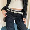 Estilo Punk Y2K Hebilla de Estrella con Remaches Cinturón sin Agujeros para Mujer Estilo Chica Picante de Nicho Cinturón de Cuero con Hebilla de Metal Cinturón para Jeans