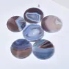 Posavasos y Cubiertas para Tazas de Rodaja de Ágata Rayada de Cristal Natural Más Vendidos Transfronterizos, Adornos para Decoración del Hogar, Venta al por Mayor Personalizada