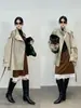 Casaco Trench Coat Francês Elegante de Outono para Mulheres, Comprimento Médio com Cinto, Feito de Lyocell + Algodão, Slimming