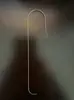 Herramienta para ensartar cuentas con punta curva, aguja para ensartar cuentas pequeñas, cuentas de arcilla blanda, aguja para ensartar retorcida, de doble punta y ojo grande, herramienta para ensartar cuentas DIY hecha a mano