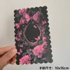 10X16 Borde Ondulado Dibujo Animado Lindo Tarjeta Perforada Cadena de Teléfono Móvil Tarjeta Trasera DIY Llavero Colgante Tarjeta de Cartón