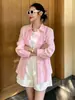 Camisa Polo Feminina de Linho Estilo Old Money, Novo Modelo Outono 2026, Logo de Pônei Bordado, Blusa Casual de Algodão e Linho