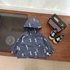 Jaqueta de Bebê Outono Nova Infantil Casaco Corta-vento Outdoor Roupa de Primavera Bebê Fashion com Capuz Casual Tendência
