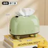Caja de Pañuelos Linda Dopamina Escritorio Sala de Estar Caja de Pañuelos de Gama Alta Mesa de Café Estilo Crema Retro Caja de Pañuelos de Papel para el Hogar