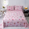 Sábanas de cama de algodón puro al por mayor personalizadas, pieza única, 100% algodón, adecuadas para dormitorios de estudiantes, camas individuales y uso infantil, ropa de cama para todas las estaciones