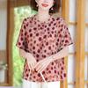Blusa de Moda Nueva de Verano 2026 para Mujer de Edad Media y Mayor, Conjunto de Camisetas de Manga Corta, Top Elegante y con Estilo