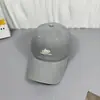 Gorra de Béisbol Bordada con Letra Simple Estilo Americano para Mujer Verano Ala Ancha Cara Grande Cara Pequeña Cabeza Grande Pico de Pato Gorra