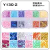 Sequins para Nail Art de 12 Peças, Strass de Unha Diamante, Pequenos Acessórios, Adesivos de Unha em Formato de Coração, Novos Adesivos Brilhantes em Formato de Coração