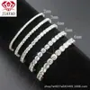 Pulsera Tenis de Moda S925 Plata Moissanita 2, 3, 4, 5, 6mm En Stock Completamente Diamantada para Hombres y Mujeres, Diseño Sencillo con Caja de Regalo