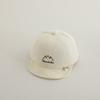 Gorra infantil primavera y verano nueva bordada de montaña ala suave gorra de visera color liso simple versátil para niños y niñas gorro de bebé