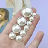 Botones de plástico con forma de hongo y perlas artificiales, botones cosidos a mano para cheongsam y traje Tang de estilo chino, cuentas redondas, accesorios para ropa de bricolaje