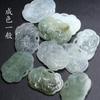 Pingente de bloqueio de peônia de jade natural 34x50mm faça você mesmo acessórios de guirlandas de aba de pressão de passo antigo