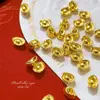 Acessórios de Arte para Unhas em Lingote Pequeno de Liga 2025 Ano Novo Fortuna e Riqueza Diamantes de Unha da Sorte Unhas Usáveis Decorações para Unhas Atacado