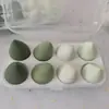 Huevo de Belleza Celebridad de Internet No Absorbe Polvo Esponja para Polvos de Maquillaje Esponja Suave Súper Esponja de Cojín de Aire Almacenamiento Huevo de Maquillaje Húmedo y Seco
