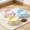 Tigela de alimentação para animais de estimação, design simples, adequada para gatos e cães, estável e evita que a comida transborde