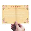 Sobre para tarjeta de felicitación, tarjeta de ramo de alta gama, estilo Ins, tarjeta plegable feliz, corazón, cumpleaños, Navidad, personalización de tarjeta de felicitación