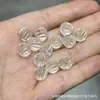 Coleção de Cristal Branco Natural, Contas de Abóbora, Contas de Flor de Maracujá, Acessórios Artesanais, Pulseiras DIY Feitas à Mão, Joias da Moda
