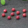 Pulsera Auténtica de Mineral Crudo Cinabrio Arena Dorada Púrpura Arena Roja Imperial Accesorios de Semilla de Loto Venta al por Mayor Dropshipping